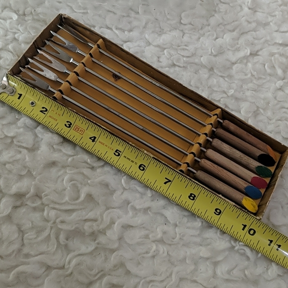 VINTAGE 6-Piece Fondue Fork Set - Picture 7 of 7